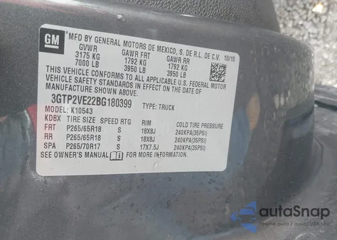 2011 GMC Sierra 1500 Sle z USA, uszkodzony, nr VIN 3GTP2VE22BG180399